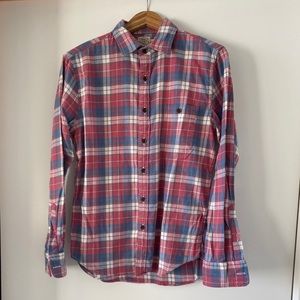 Faherty Stretch Seaview Flannel in Red Horizon